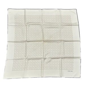 Hermès “Petits Chevaux” Mini Motif Silk Scarf – Ivory & Gold